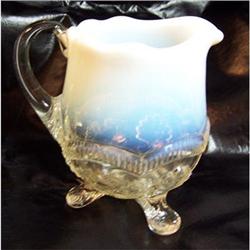 Opalescent Shell Wreath/ Creamer by Flint Glass#1502226