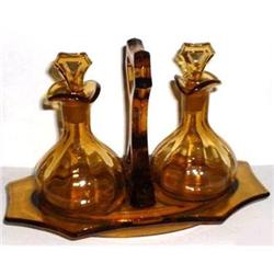 Cambridge Glass Oil & Vinegar Cruet Set  #1502299