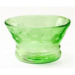 Standard Green Depression Glass Desert Bowls #1502392