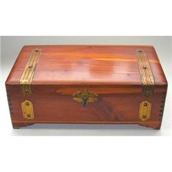 Cedar Mirrored and Satin Lined Jewelry Box   #1502560