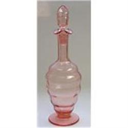  Pink Depression Glass Decanter #1502595