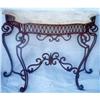 Image 1 : Wrought Iron French Style Console Table Base #1502646