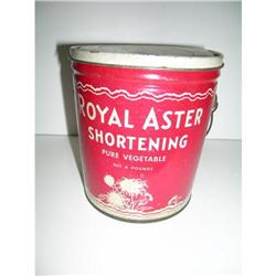 Royal Aster Shortening Advertising Tin #1502697