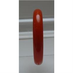 Bakelite Vintage Chunky Orange Bangle #1502711