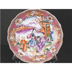 Chinese Export Plate. Mandarin Scene. 19th C #1502897