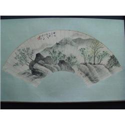 fine Chinese Fan Painting #1503042