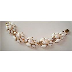 VINTAGE CARVED LEAVES RHINESTONE BRACELET ? #1503050