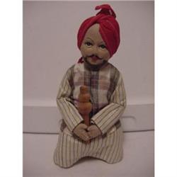 Doll Cloth India Snake Charmer with Instrument #1503067