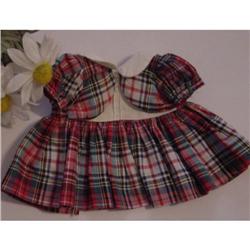 Doll Terri Lee Plaid Dress tagged 1950s #1503079