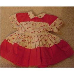 Doll Clothing Terri Lee Red Duck Dress 1950s #1503108