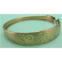 English 9k gold Bracelet c1970. 9grammes #1503113