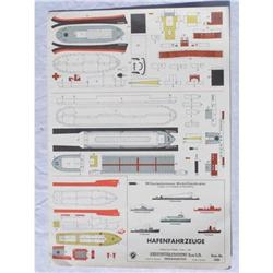 Hafenfahrzeuge 6 Boat Card Model #1503128