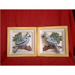 Bird Plaques Blue Jays Universal Statuary 1951 #1503222