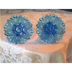 Glass Curtain Tiebacks Blue 2 #1503225