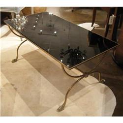 French Glass and Brass Table #1514646