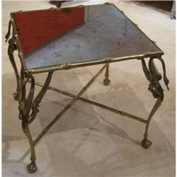 Pair of French Glass and Bronze Tables #1514658