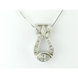 Vintage 3.05tcw OEC Diamond Platinum Pendant #1514742