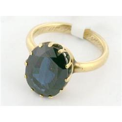 Antique 4.00ct Sapphire French 18k Gold Ring #1514747