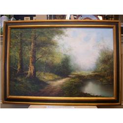 Landscape Oil Canvas Impressionist Ornaghi #1514755