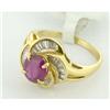 Image 1 : Vintage 1.65ct Ruby & Diamond 18k Gold Ring #1514785