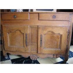 18th c French walnut side cabinet #1514832