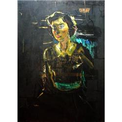 Amazing Juan Carlos Oil On Wood Painting #1514921