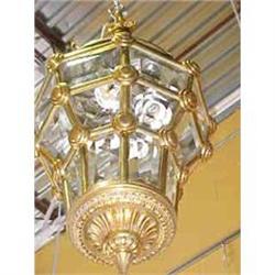 FRENCH ANTIQUE BRONZE LANTERN #1514939