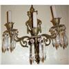 Image 1 : Pair of Crystal and Gilded Sconces #1514950