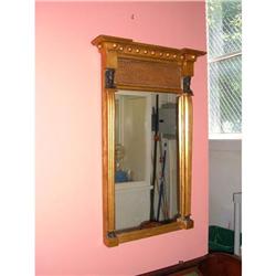 Regency looking glass of gilt gesso on wood #1515059