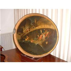 Painted English tole ware tray circa 1830 #1515061