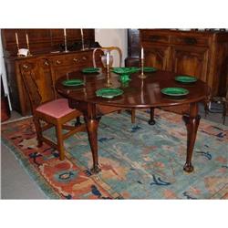 George II mahogany oval drop leaf table #1515065