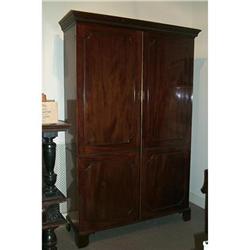 Early 19th century mahogany wardrobe #1515074