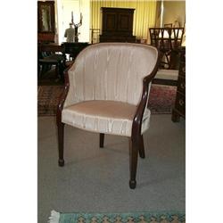 Pair of George III mahogany tub chairs, 18th c.#1515076