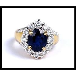 3.79 CARAT NATURAL SAPPHIRE IN AN 18K RING #1515114