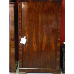 Biedermeier  walnut armoire w/ solid single #1515154