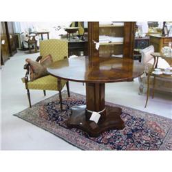 Round  inlay Biedermeier entry table #1515157