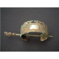 Shang period bronze and jade hair ornament #1515173