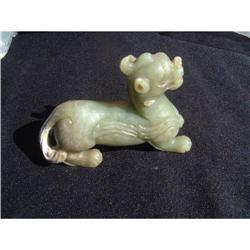 Song period celadon jade carving in shape of an#1515229