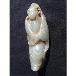 Qing period celadon jade carving in shape of an#1515230