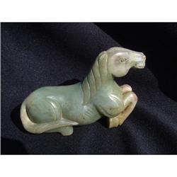 Tang period celadon jade carving in shape of a #1515231