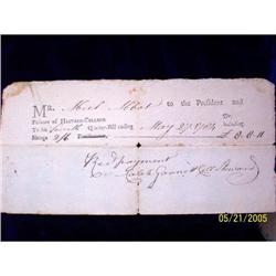 1700's Harvard College Receipts #1515249