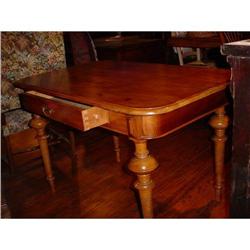 French walnut table with 1 drawer, Circa 1860 #1515261