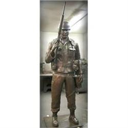 MAGNIFICENT* AMERICA'S SOLDIER STATUE SCULPTURE#1515270