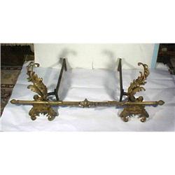 Antique Fireplace Andirons Suite Bar #1515272