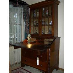 Chinese Chippendale Bookcase Secretary #1515385