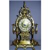Image 1 : French Filagree Bronze Clock, 16" tall #1526284