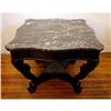 Image 1 : Late Classical Ebonized Marble Top Center Table#1526395