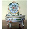 Image 1 : French Faience Vanity Trinket Box Desvres c1910#1526408