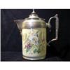 Image 1 : EXQUISITE French Enamel & Pewter Coffee Pot #1526527