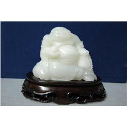 Carved  White  Jade  of  Happy  Buddha #1526557